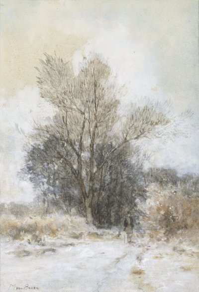 Walker in the Snow by Maria Bilders van Bosse